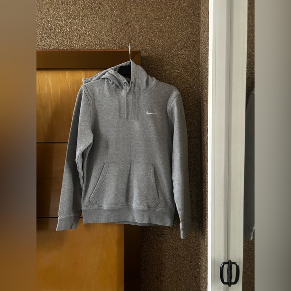 Nike Other - Nike Sportswear Club Fleece Pullover Hoodie Dark Grey Heather Men’s Small
